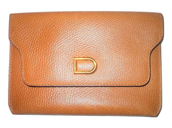 Delvaux Card holder Brown Leather  ref.26897