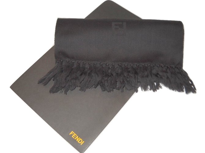 Fendi Scarves Grey Wool  ref.26917