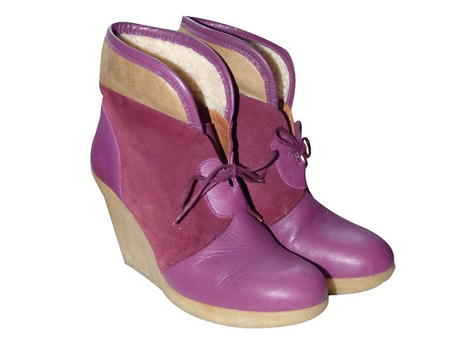 Petite Mendigote Botines Burdeos