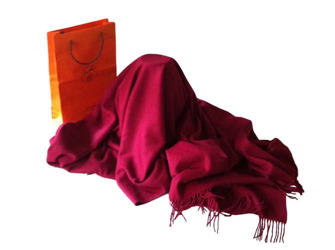 Hermès coperta leggera Rosso Cachemire  ref.26987
