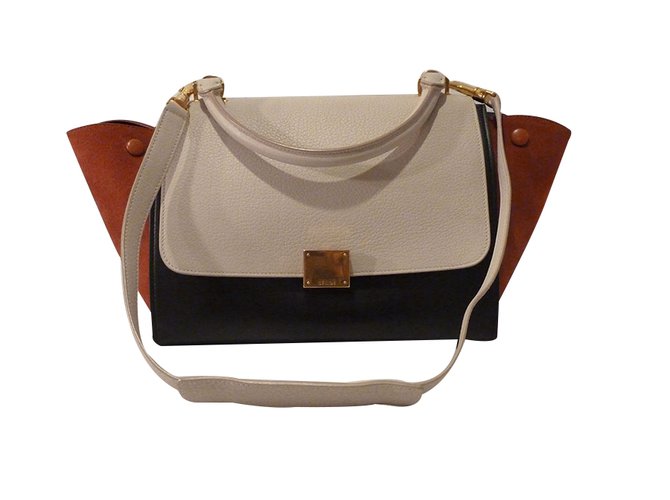Céline Medium Trapeze Satchel Bag Multiple colors Leather  ref.27070