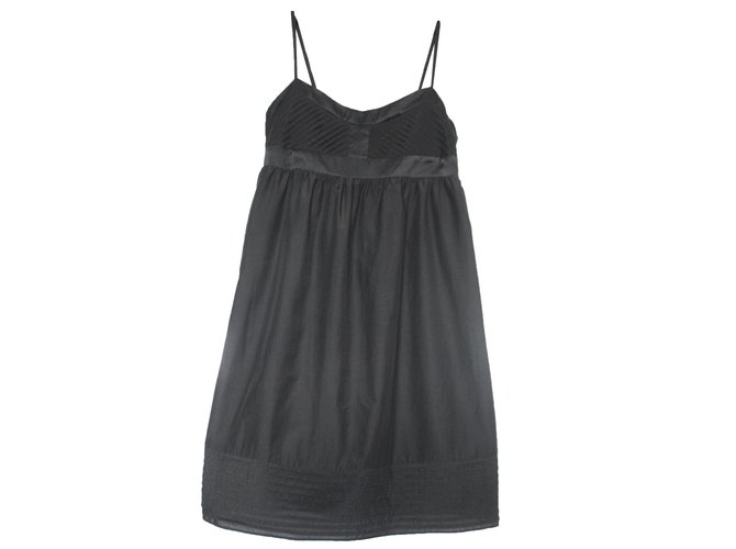 Les Petites Dress Black Silk Cotton  ref.27251
