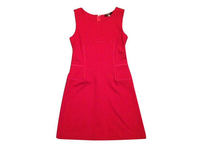 Versace Vestido Roja Viscosa  ref.27310