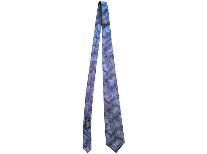 Vivienne Westwood Blueish grey silk tie