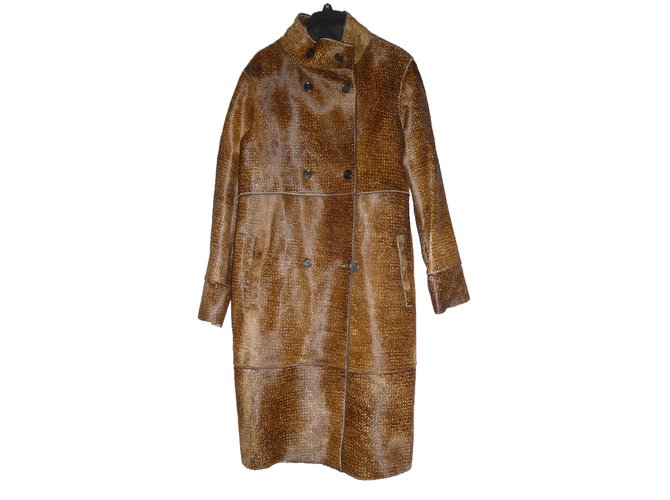 Hugo Boss Coat Brown Leather  ref.27414