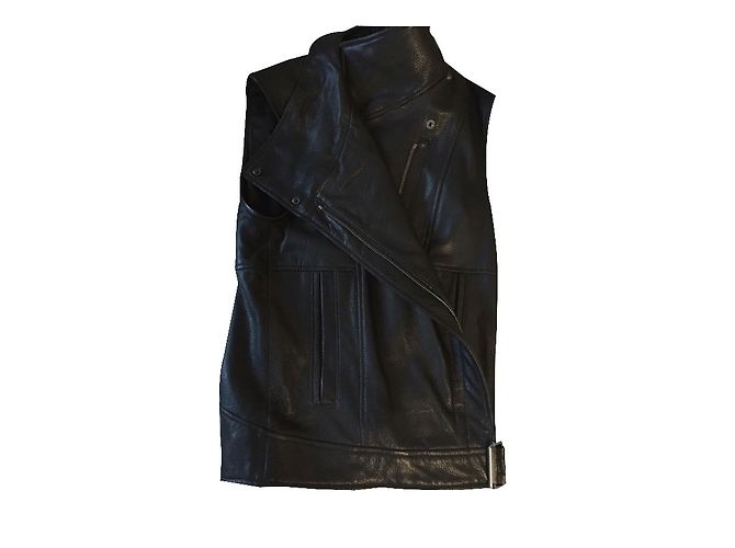 Helmut Lang ärmellose Lederweste