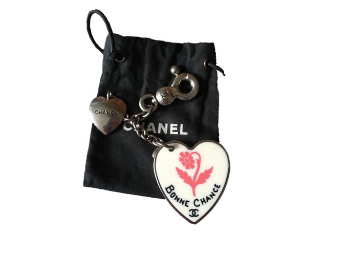 Chanel Amuleto bolsa Plata Metal  ref.27505