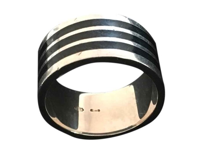 Christofle Ring Silvery Silver  ref.27515