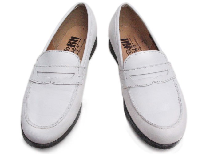 Autre Marque TILL Oxfords Loafers White Leather  ref.27577