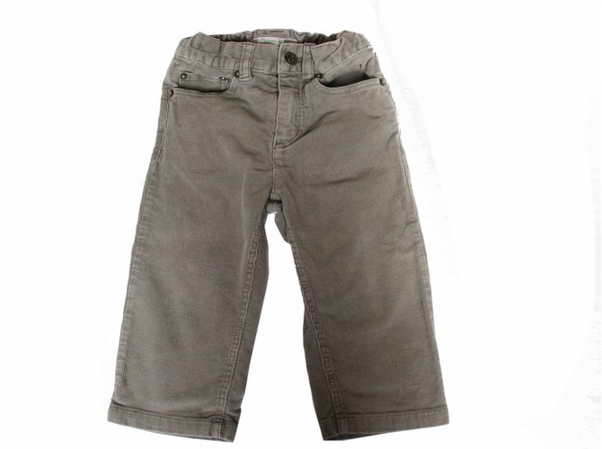 Bonpoint Trousers Grey Cotton  ref.27582