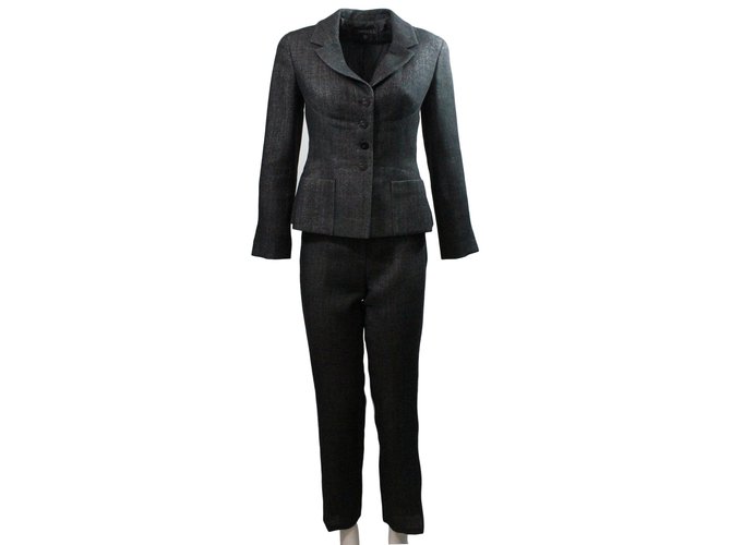 Chanel Trousers suit Dark grey  ref.27652