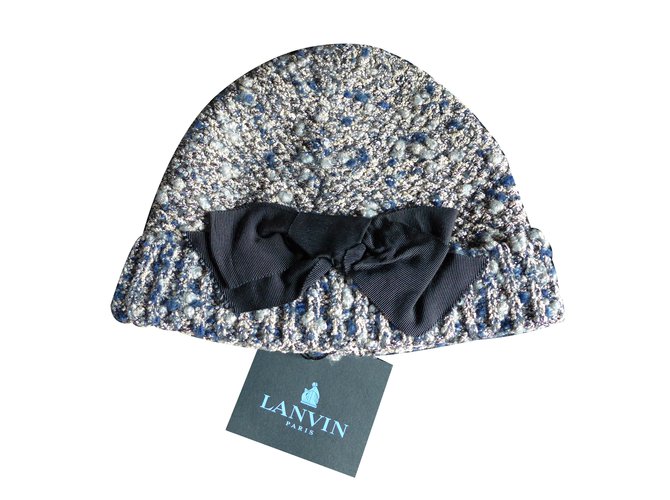 Lanvin chapéu Cinza Tweed  ref.27686