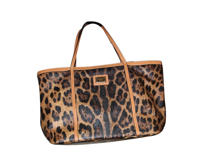 Dolce & Gabbana Handtasche Leopardenprint Leder  ref.27695