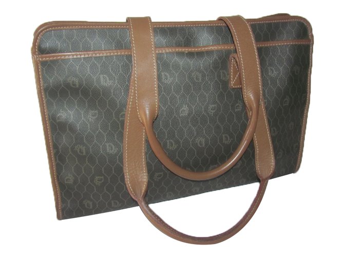 Dior Handbag Brown Leather  ref.27757