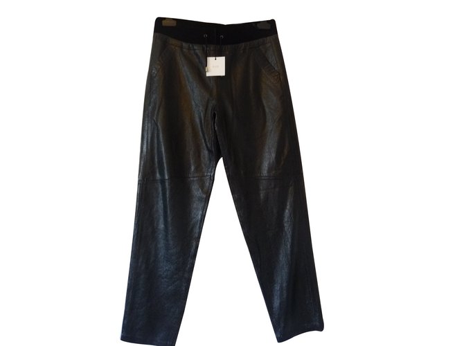 By Zoe Leather pants Black Patent leather  ref.27817