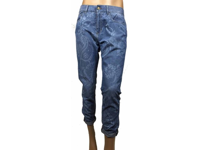 Gucci Paisley jeans Blue Cotton  ref.27837