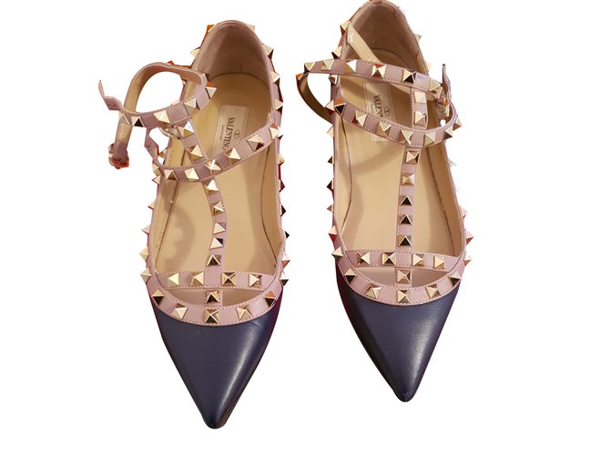 Ballerine Valentino garavani in Vernice Beige taglia 38 EU - 23371143