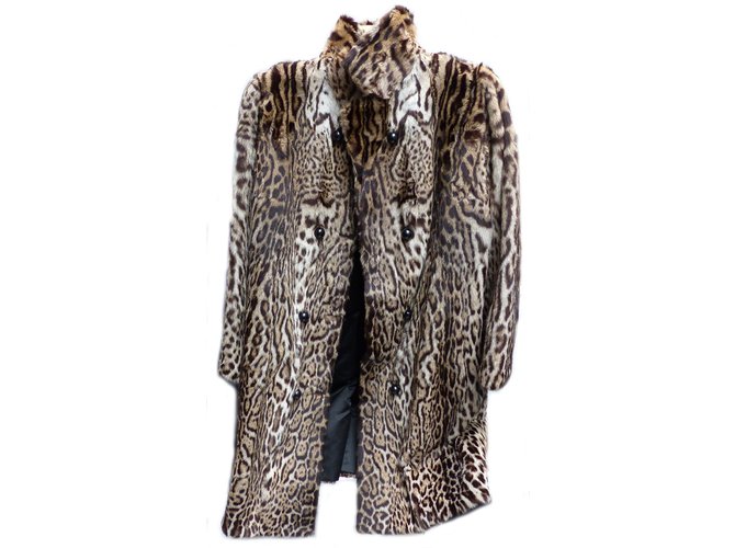 Autre Marque Fur coat Leopard print  ref.27907