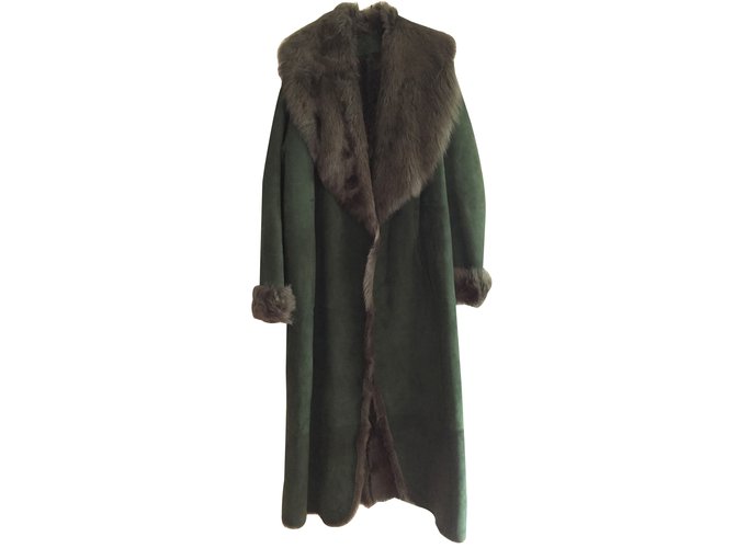 Donna Karan Coat Green Leather  ref.27928