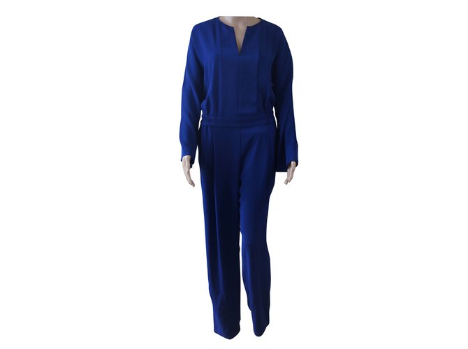 Bcbg Max Azria Jumpsuit Blue Triacetate ref.27958 Joli Closet