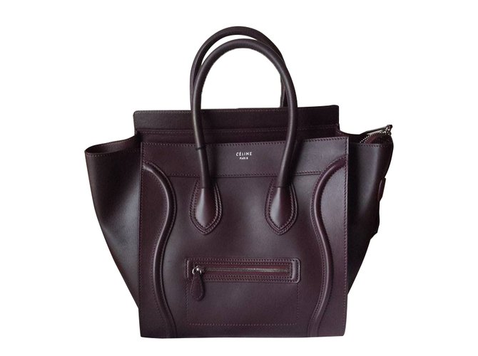 Céline Luggage Prune Leather  ref.27962