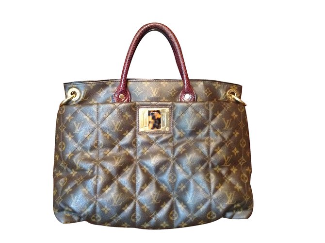 Louis Vuitton Tote model Brown Leather  ref.27998