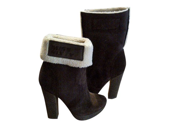 Miss Sixty Ankle Boots Brown Suede  ref.28055