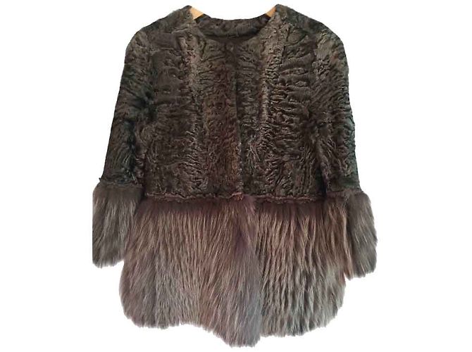 Milady Pelzjacke Taupe