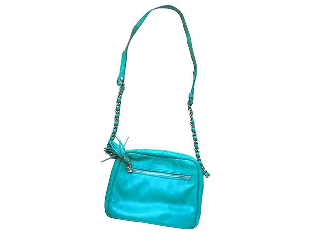 Autre Marque Borsa in pelle verde 'Lancaster'