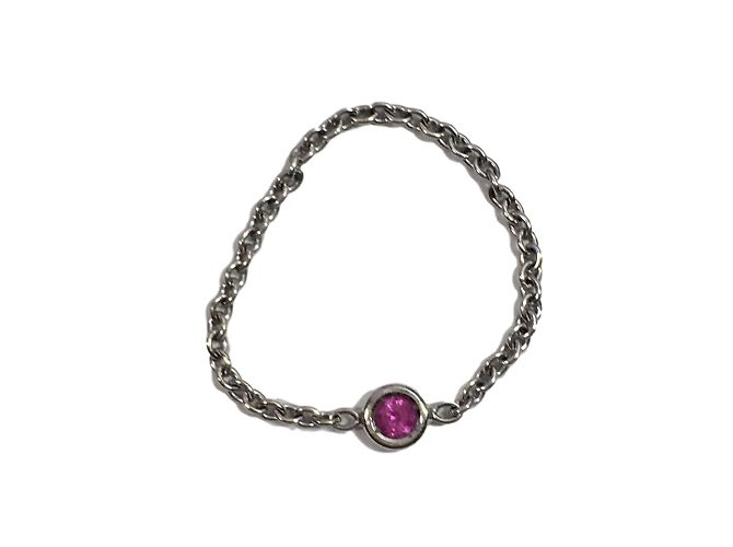 Dior Mimioui in oro bianco e zaffiro rosa