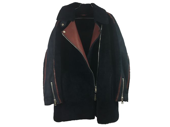 Liven Shearling coat Blue