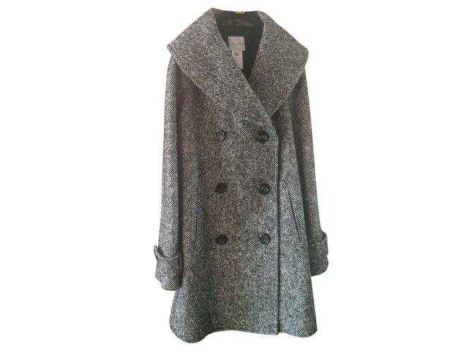 Céline Coat Grey Wool  ref.28142