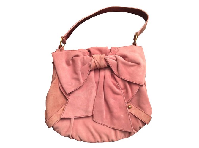Yves Saint Laurent Handbag Pink Deerskin  ref.28163