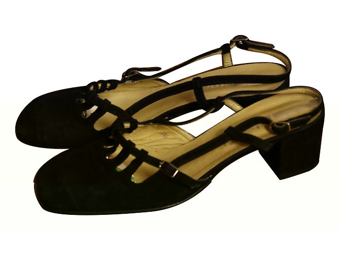 Autre Marque Minelli Pumps aus schwarzem Wildleder Gr 38