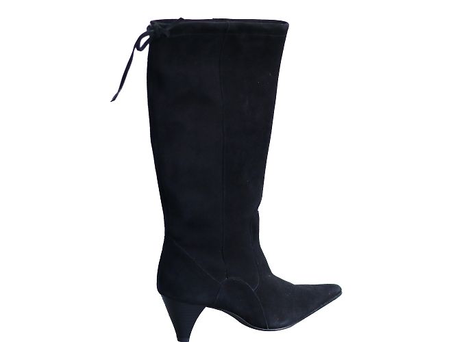 Elizabeth Stuart Black Deerskin Boots Size 38