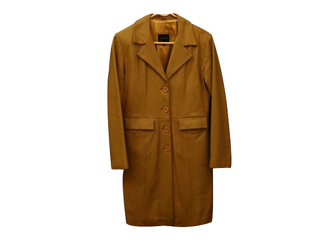 Abrigo Oakwood de piel de cordero beige M