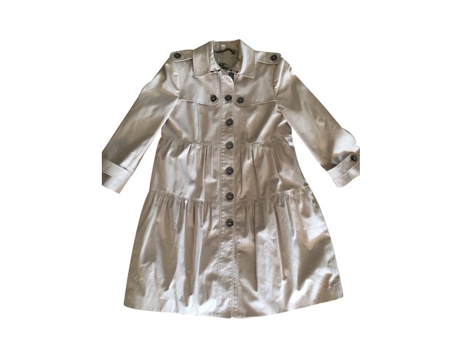 Burberry Trench Coton Beige  ref.28295