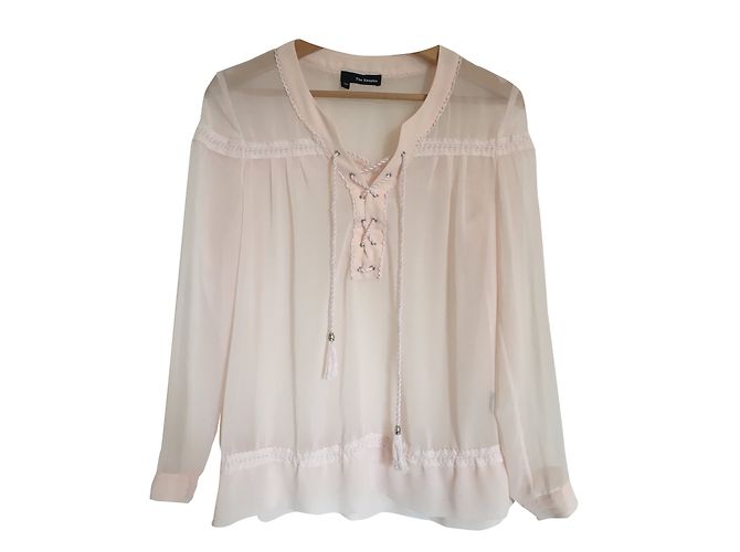 Camicetta di seta rosa The Kooples XS