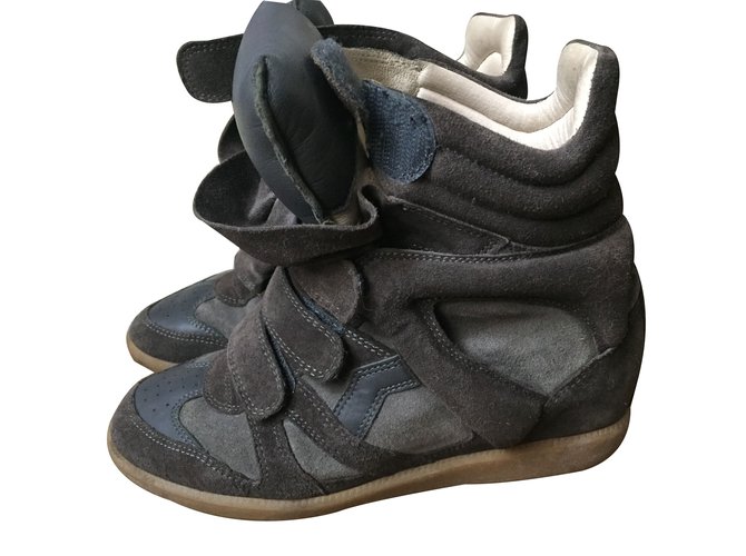 Isabel Marant Sneakers Grey Deerskin ref.28466 - Joli Closet