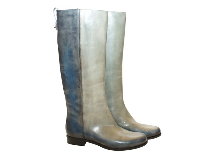 Fendi Boots Grey Lambskin  ref.28521