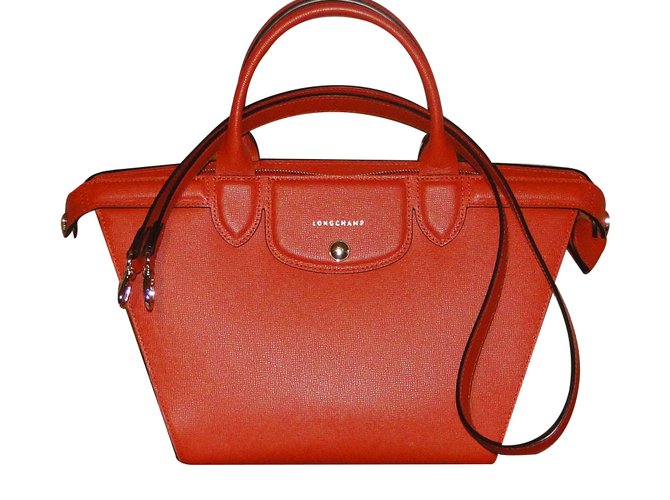 Longchamp Handtasche Rot Leder  ref.28532