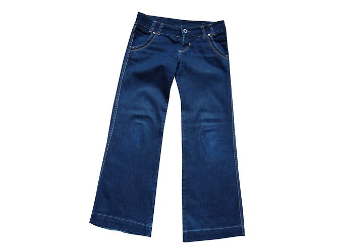 Autre Marque P & Y denim Jeans Low Waist Blau