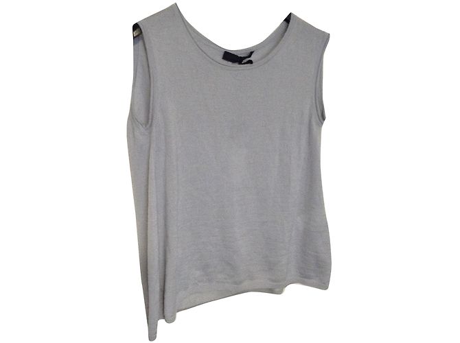 Jil Sander Cashmere Top Grau Größe 36