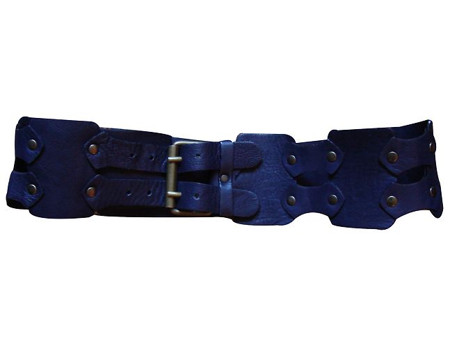 Aridza Bross Gürtel Blau Leder
