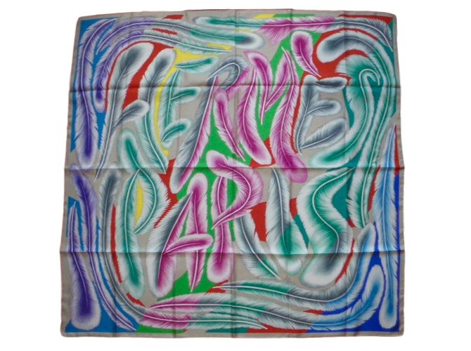 Hermès Sciarpa Multicolore Seta