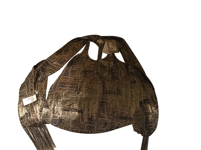 Conjunto de Top e Cachecol Isabel Marant Pour H&M Metalizado Metálico