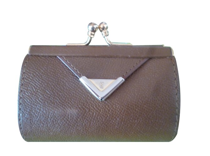 Yves Saint Laurent Clutch Brown Leather  ref.28879