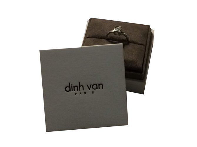 Dinh Van Ring Silvery White gold Steel  ref.29030