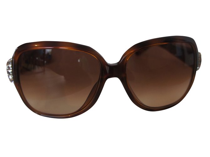Chloé Oculos escuros Marrom Plástico  ref.29095