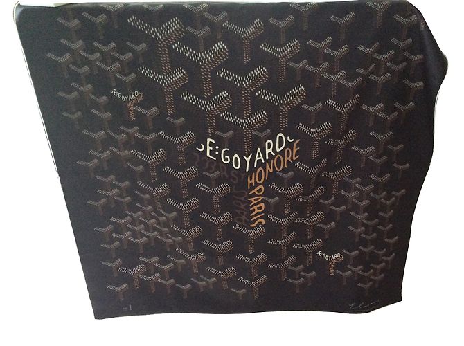 Goyard Sciarpa Ebano Seta